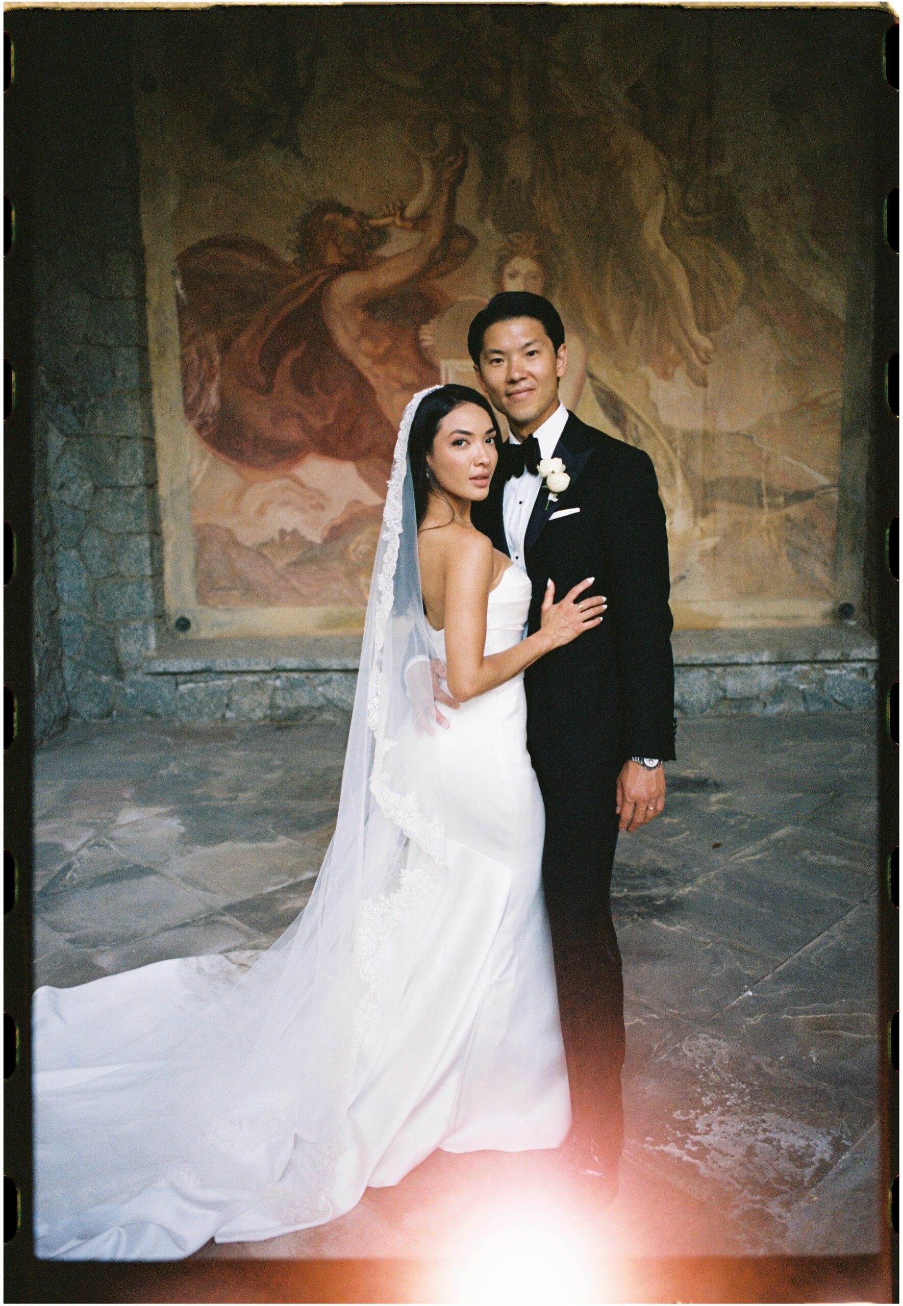 Anti-bride aesthetic film photography in Barcelona streets